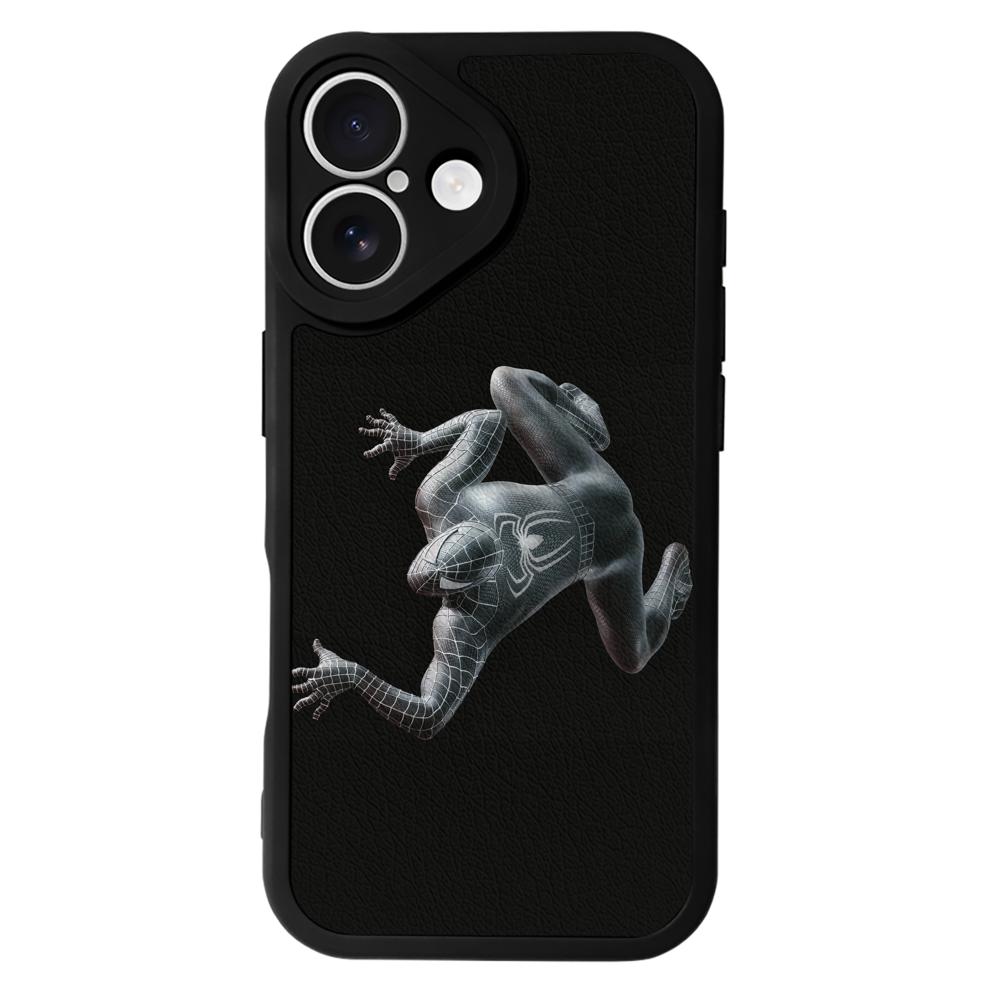 （画像用） Spider Man スパイダーマン 【iPhone 16シリーズ対応】シリコンスマホケース（レザー調） 材質：シリコン